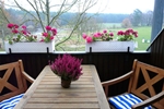 Balkon des Reiterhof Appartement für 2 Personen im Reiterdorf Lüneburger Heide