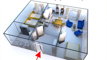 Grundriss des Reiterhof Appartement für 2 - 4 Personen im Reiterdorf Lüneburger Heide