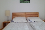 Kleines Schlafzimmer des Komfortferienhaus für 4 Personen im Reiterhof Lüneburger Heide